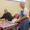 Photograph of SRSB volunteer in Activities Centre