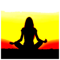 Photograph of someone doing yoga