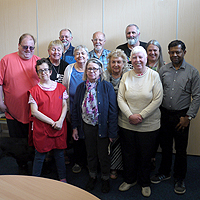 Photograph of some members of Mappin Writers