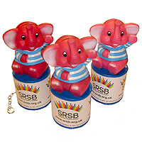 Photograph of SRSB elephant collection tins