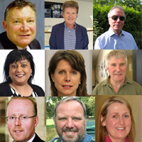 Montage photo of all of the Trustees