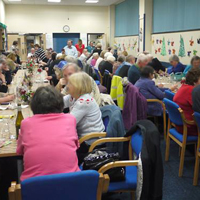 Photograph of Christmas lunches