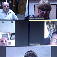 Photo of some of the participants on Zoom