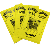 Photo of 3 client newsletters