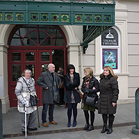 Photograph of SRSB Culture Club outside theatre