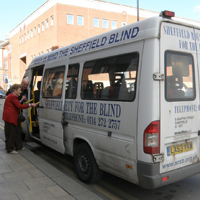 Photograph of old minibus