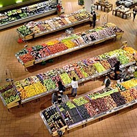 Photo of supermarket stalls